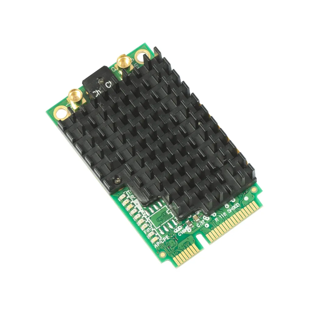 [R11e-5HacD] Mikrotik R11e-5HacD 802.11a/c High Power miniPCI-e card with MMCX connectors