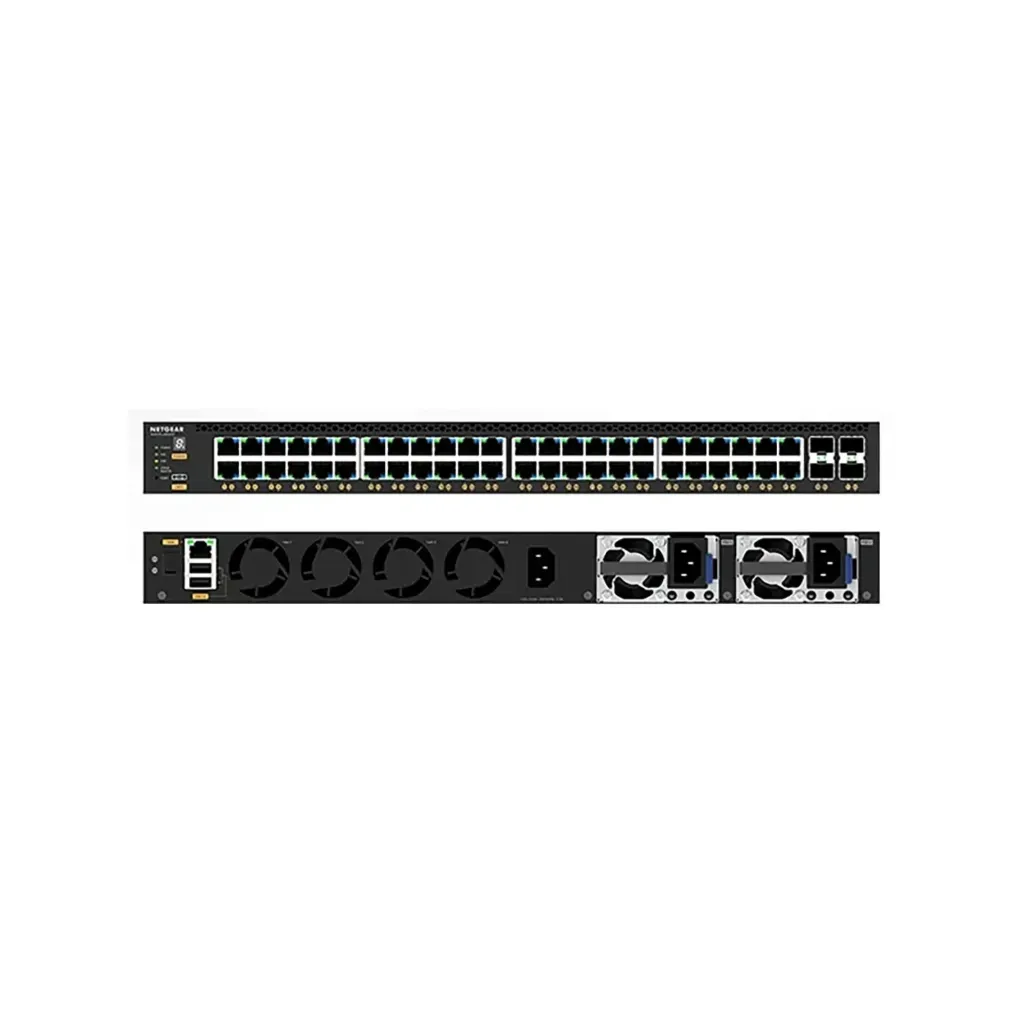 Netgear GSM4352-100NES / M4350-48G4XF / 48x1G PoE+ and 4xSFP+ (236W base, up to 1,440W) Managed Switch AV Line