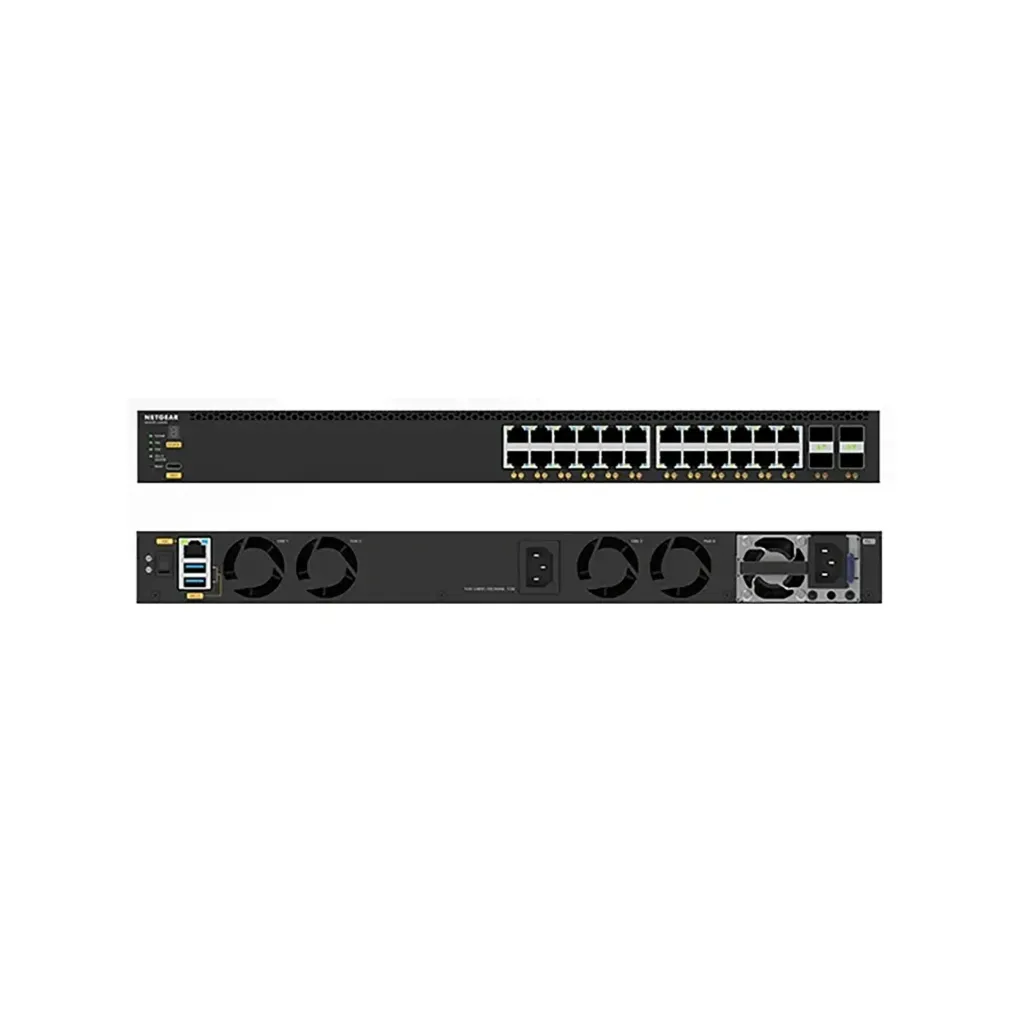 Netgear XSM4328CV-100NES / M4350-24X4V     / 24x10G/Multi-Gig PoE+ and 4xSFP28 25G (576W base, up to 720W)