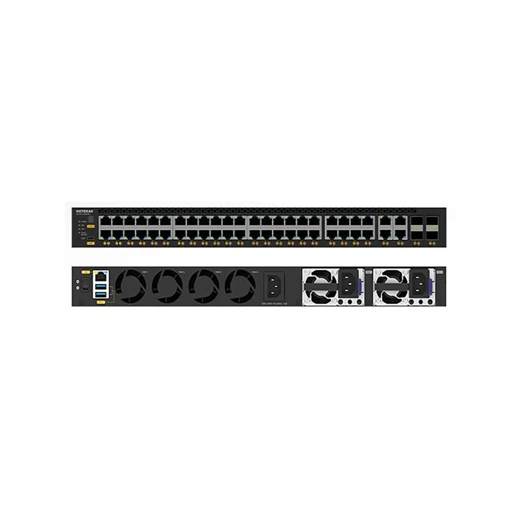 Netgear MSM4352-100NES / M4350-44M4X4V / 44x2.5G, 4x10G/Multi-Gig PoE++, 4xSFP28 25G (194W base, up to 3,314W)