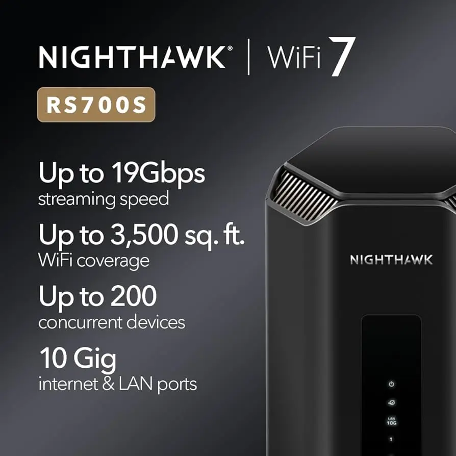 Netgear RS700S-100APS   6PT NIGHTHAWK WIFI 7 TRI-BAND ROUT